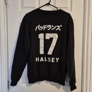 Halsey Black Graphic Sweater
